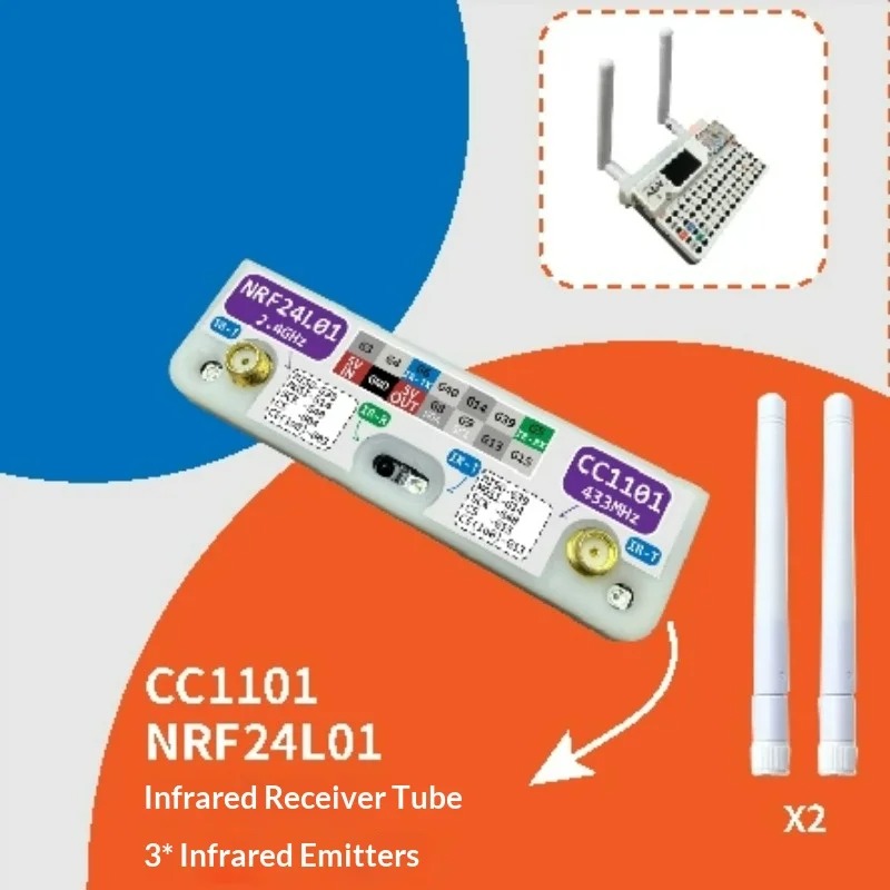 Nrf24L01 - M5Stack CardPuter 3-in-1 RF-module CC1101 NRF24L01