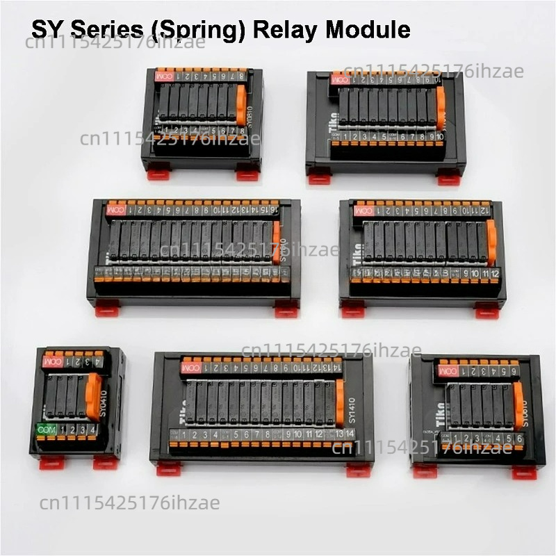 Relay Module 4 Channel - SK/SY Serie Relaismodule PLC Versterker DIN-railplaat