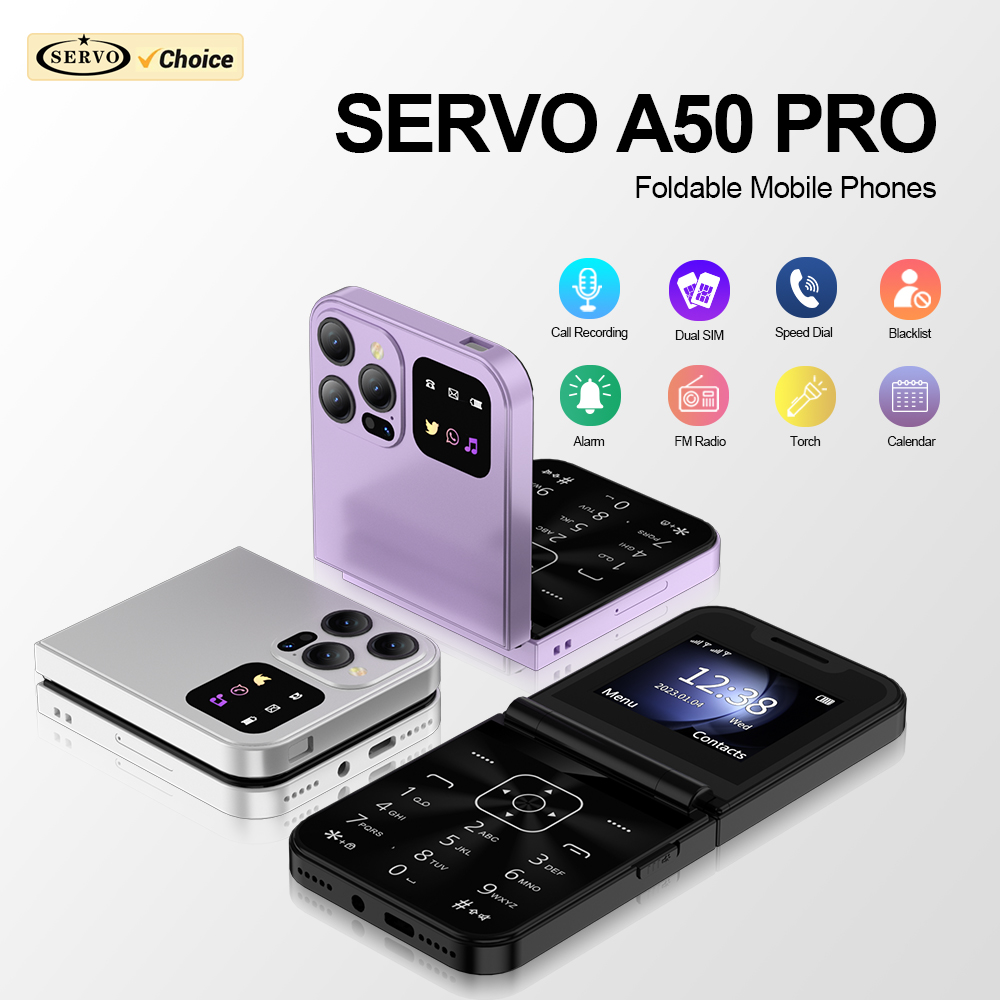 Tft Display 2.4 - SERVO A50 PRO Flip mobiele telefoon