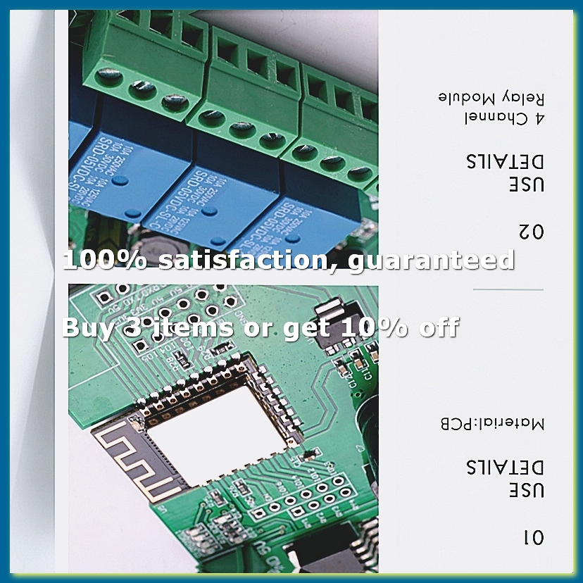 Relay Module 4 Channel - ESP8266 Draadloze WIFI 4-kanaals relaismodule ESP-12F