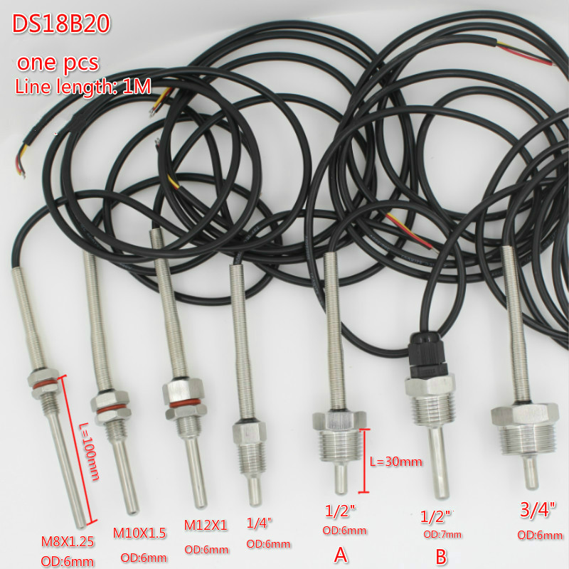 Ds18B20 - DS18B20 Digitale temperatuursensor G1/2