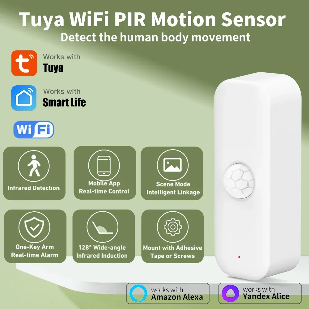 Pir Motion Sensor - Tuya WiFI Bewegingssensor PIR Smart Human