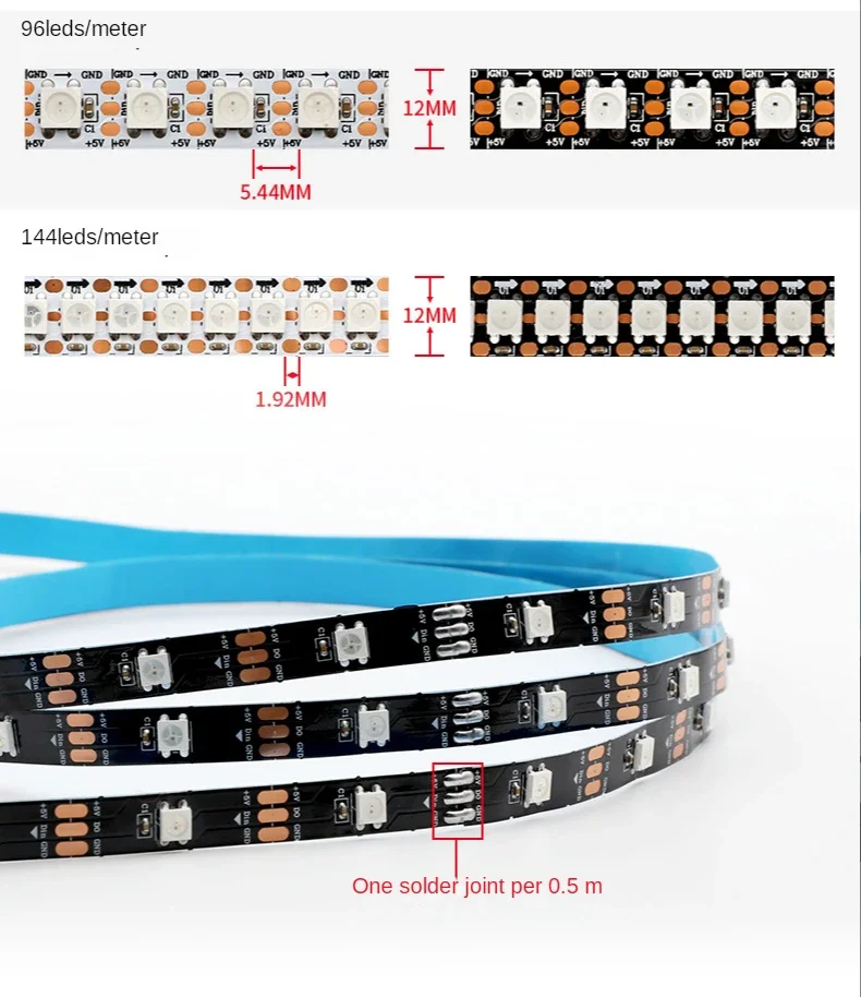 WS2812B Smart Led Strip Licht  - Ws2812B Strip 5V recensie en prijs