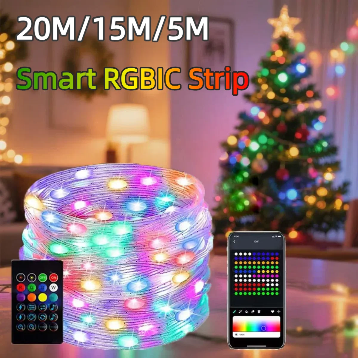 20M/10M/5M Smart USB 5V LED St - Ws2812B recensie en prijs