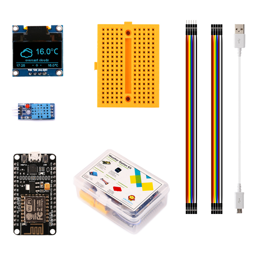 ESP8266 Weerstation Diy Kit Me - Oled Display 0.96 recensie en prijs