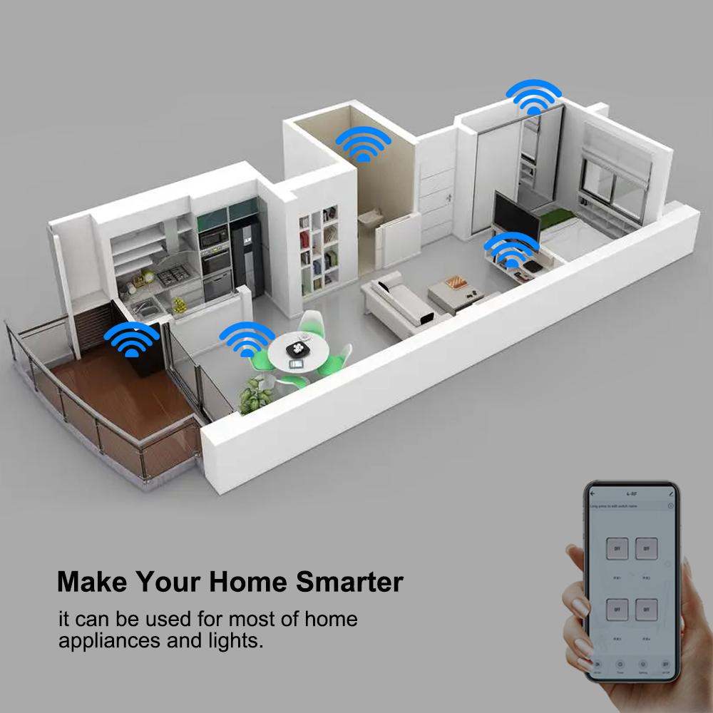 Smart Tuya Schakelaar 4CH Rela - Relay Module 4 Channel recensie en prijs