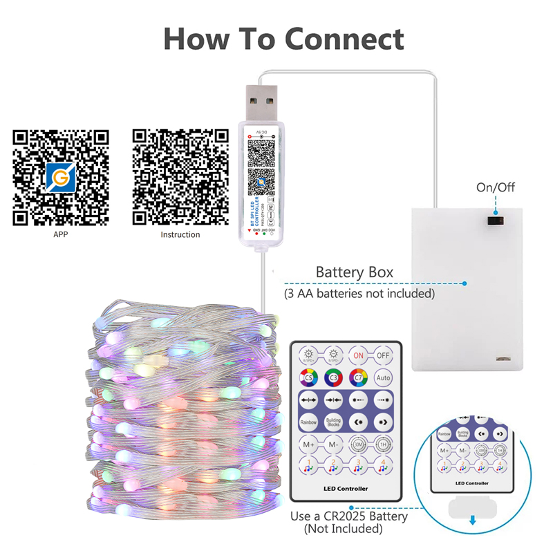 Ws2812b Fairy Light String 3aa - Ws2812B recensie en prijs