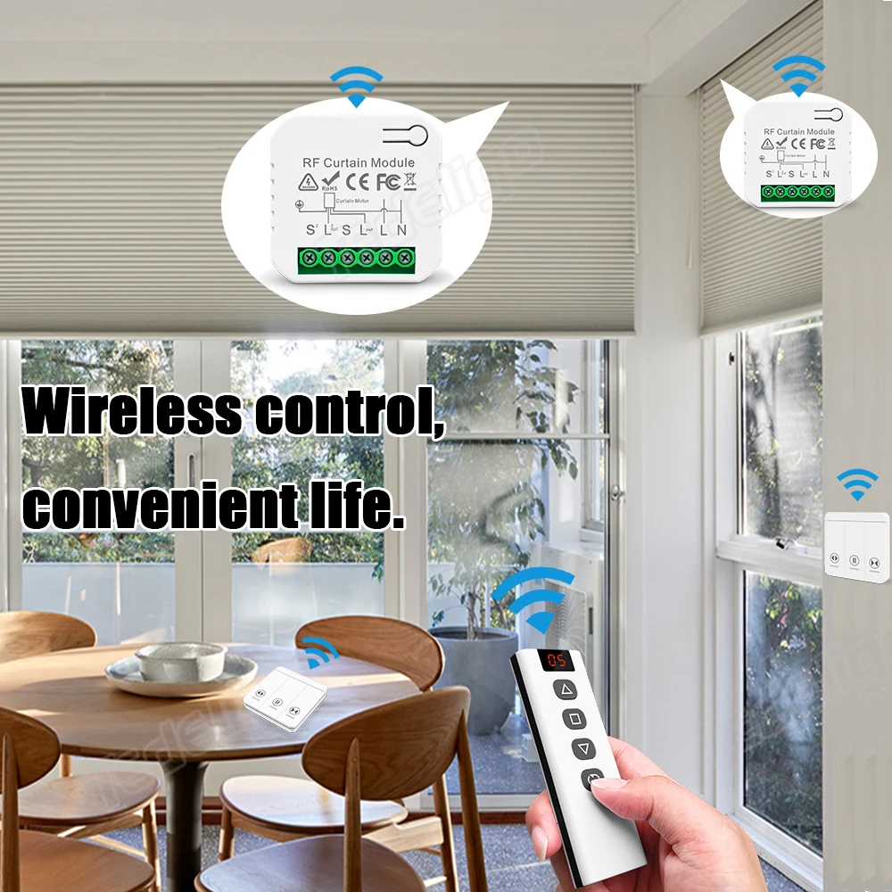 433 Mhz Rf Gordijn Schakelaar  - Ir Remote Module recensie en prijs