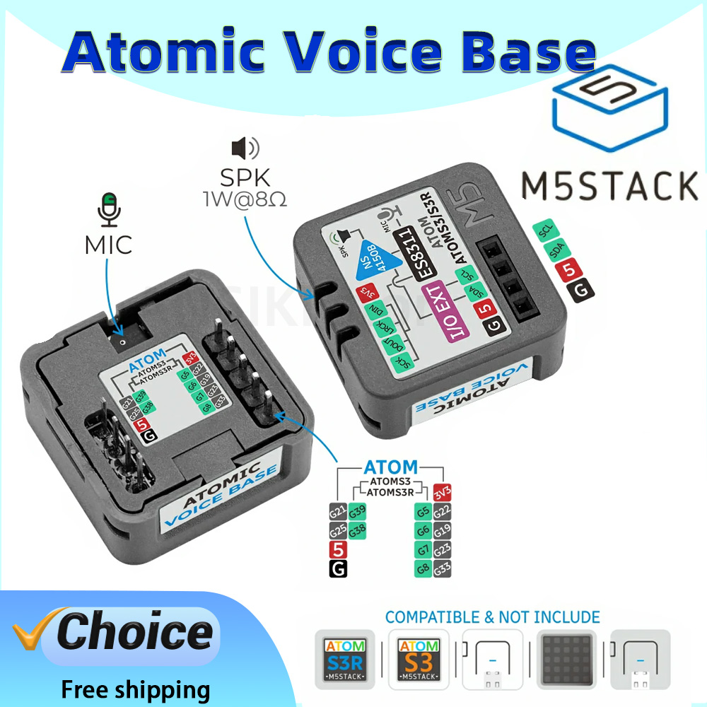 M5Stack Atomic Voice Base ES83 - Microphone Module recensie en prijs