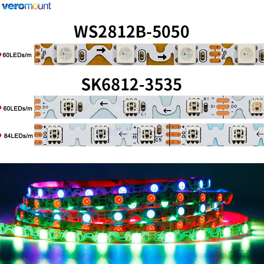 6Mm Smal Met Pcb S Vorm Flexib - Ws2812B Strip 5V recensie en prijs