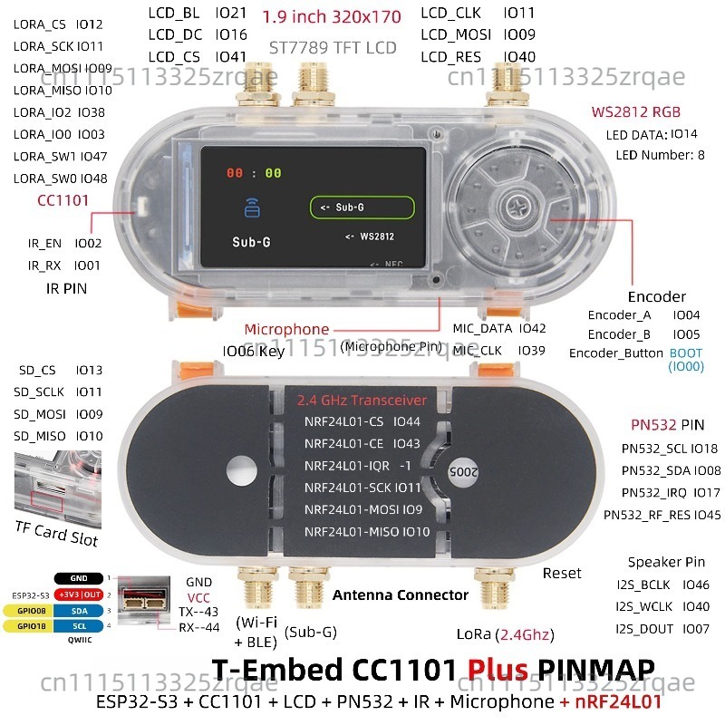 T-Embed CC1101 ESP32-S3 ontwik - Nrf24L01 recensie en prijs