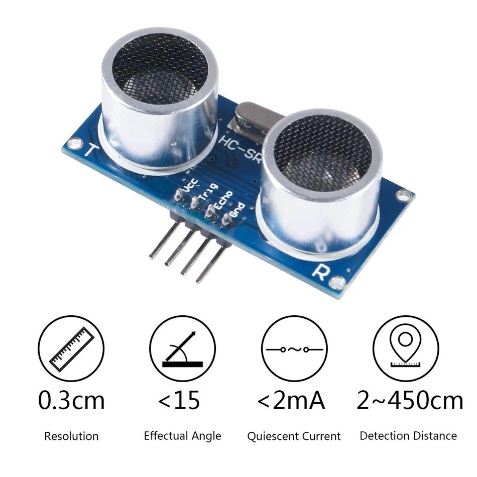 5 ultrasone modules, MELIFE af - Ultrasonic Sensor Hc-Sr04 recensie en prijs