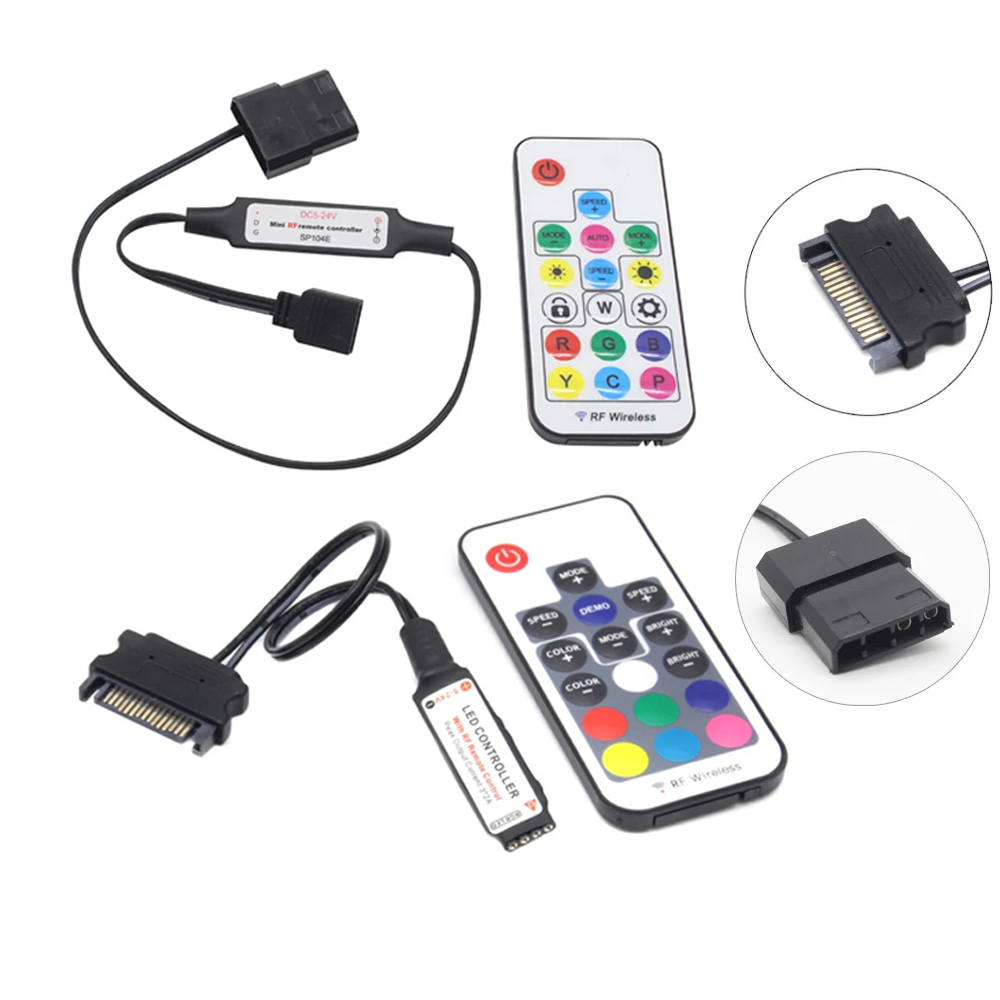SATA Molex RGB Controller 5V 3 - Ws2812B Strip 5V recensie en prijs