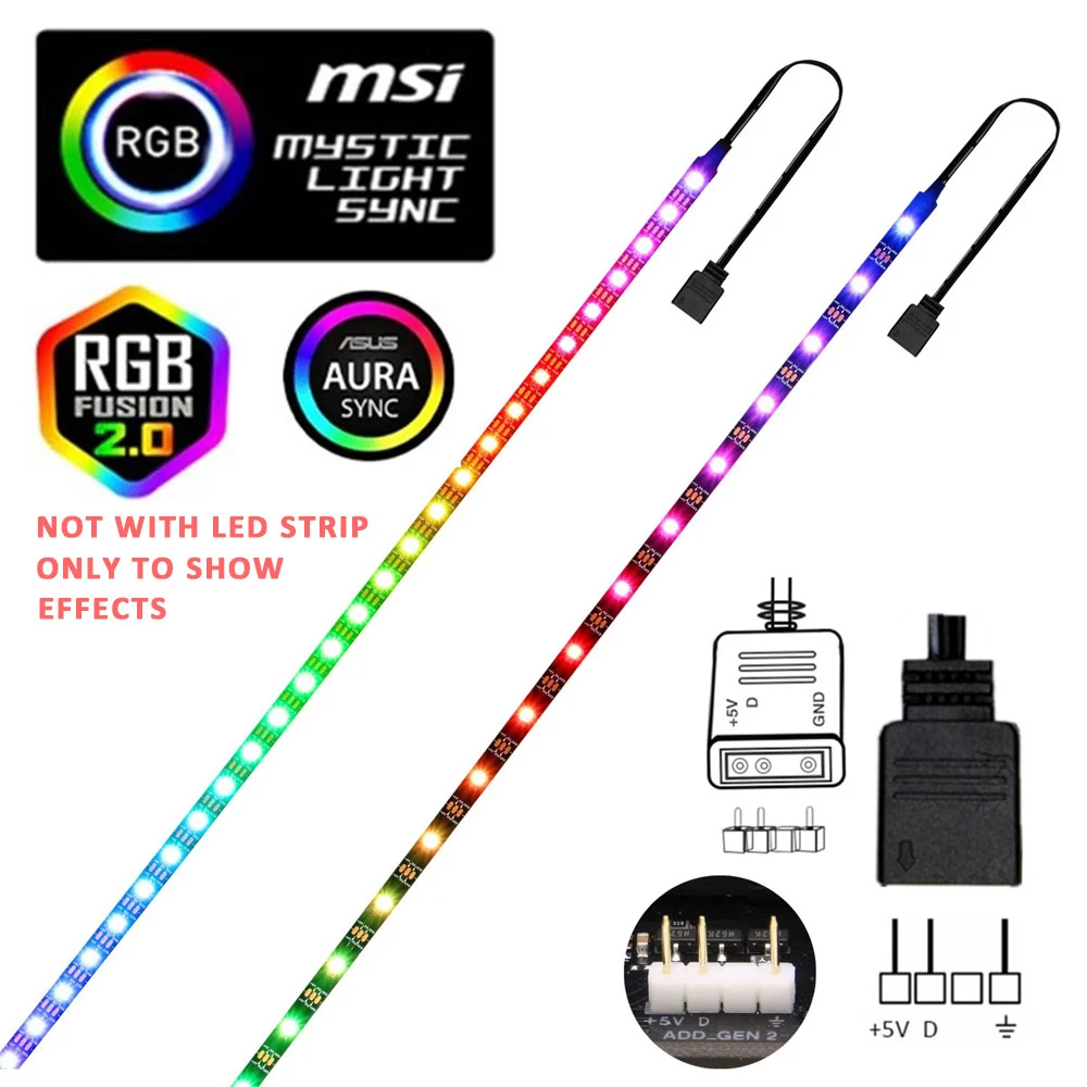 SATA Molex RGB Controller 5V 3 - Ws2812B Strip 5V recensie en prijs
