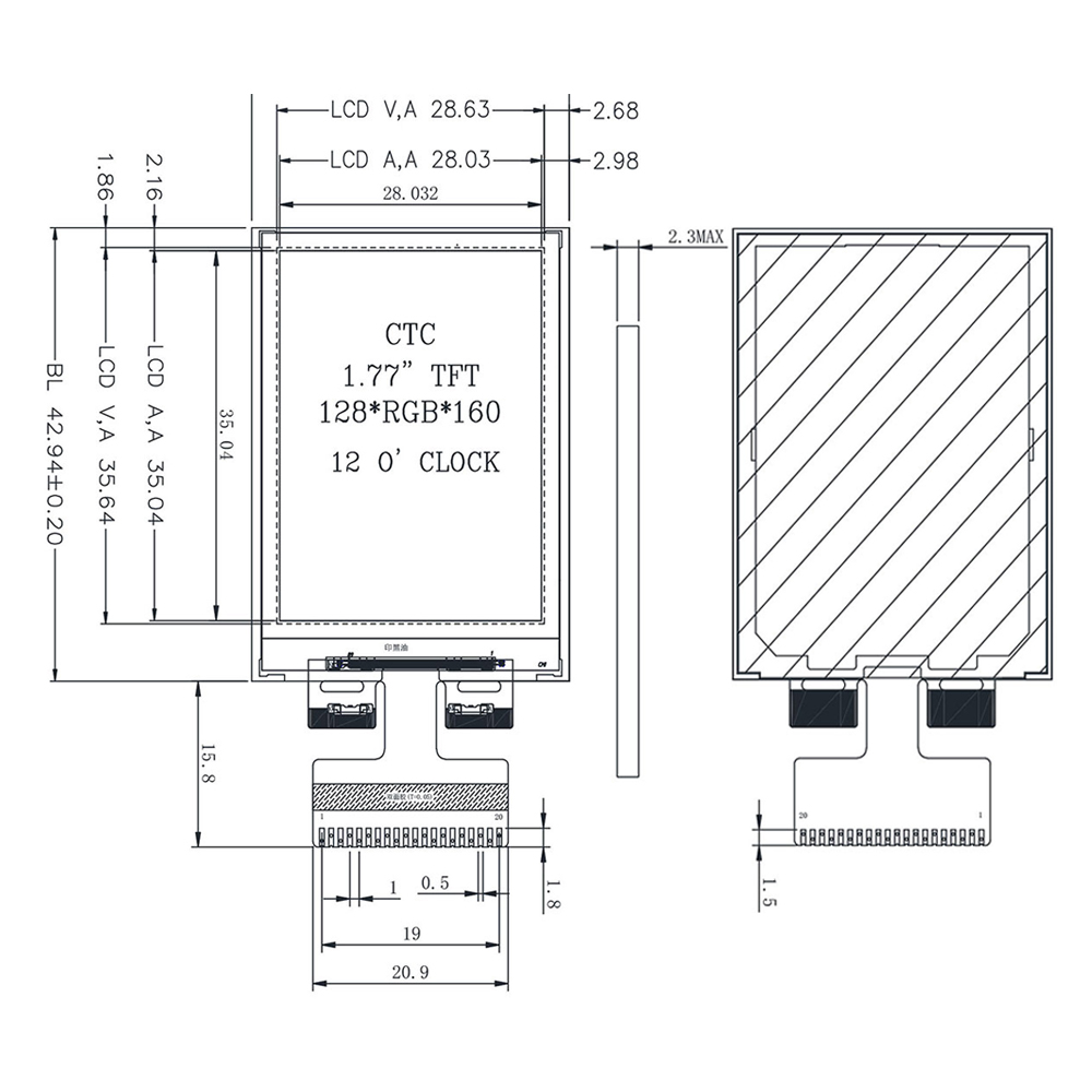 1,77 inch LCD-scherm TFT-scher - Tft Display 2.4 recensie en prijs