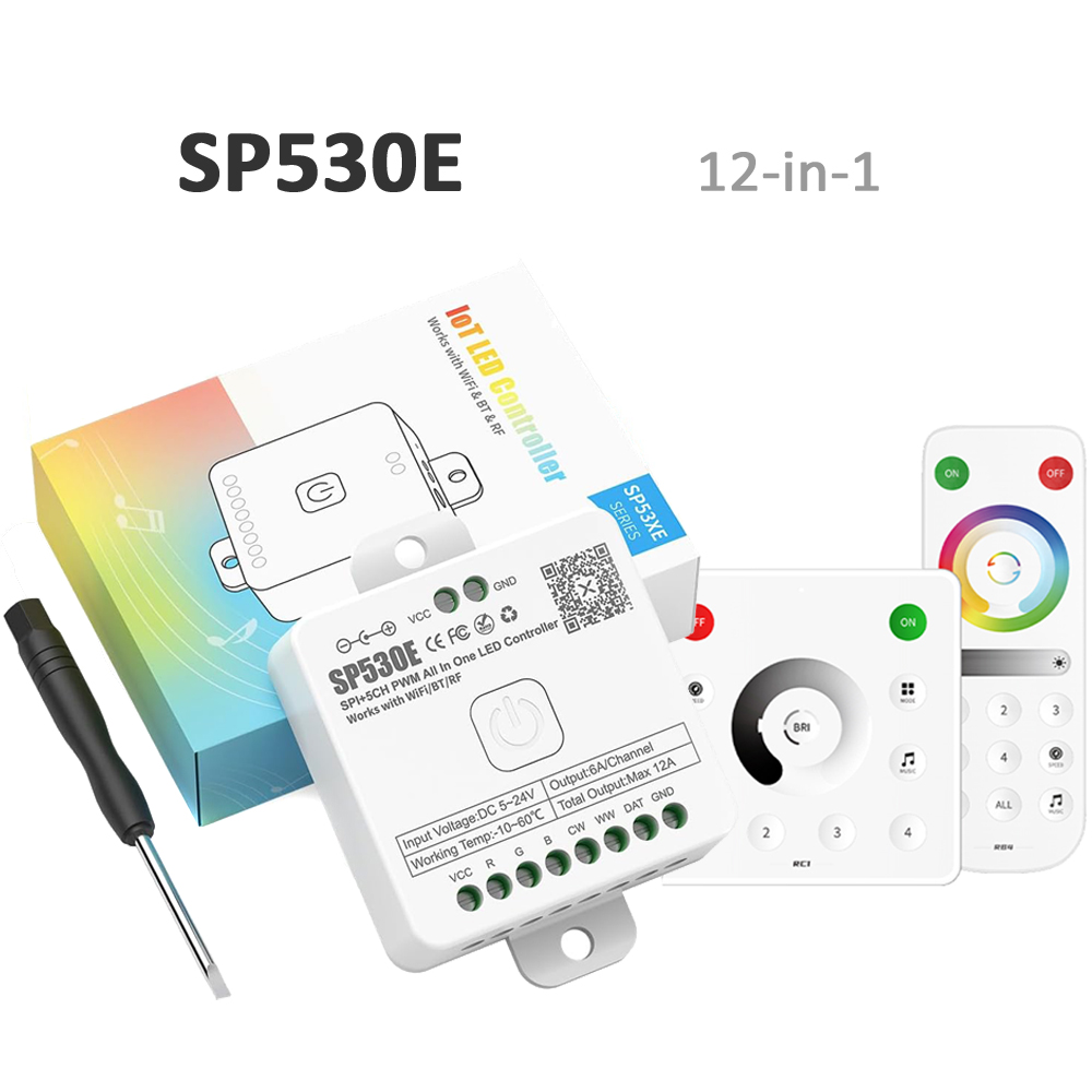 SP530E Wifi Bluetooth LED-cont - Ws2812B Strip 5V recensie en prijs