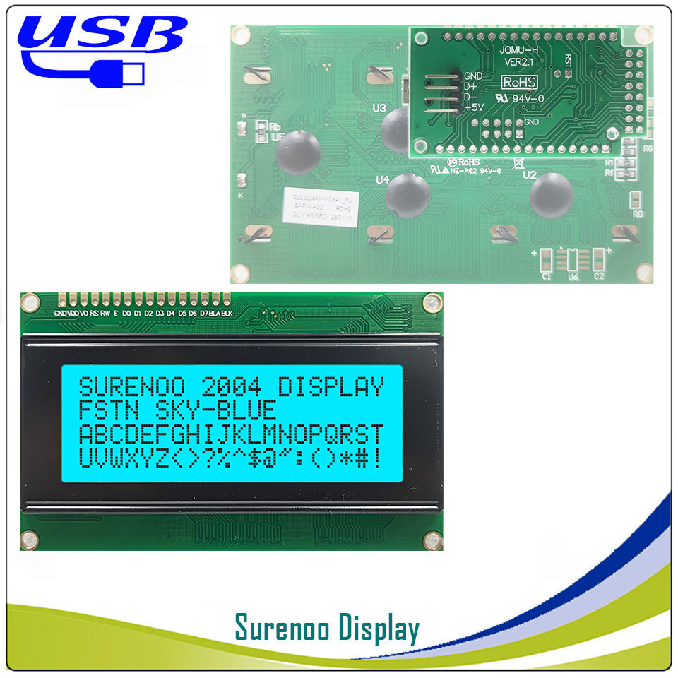 Surenoo LCD2USB USB 204 20X4 2 - Lcd 1602 recensie en prijs