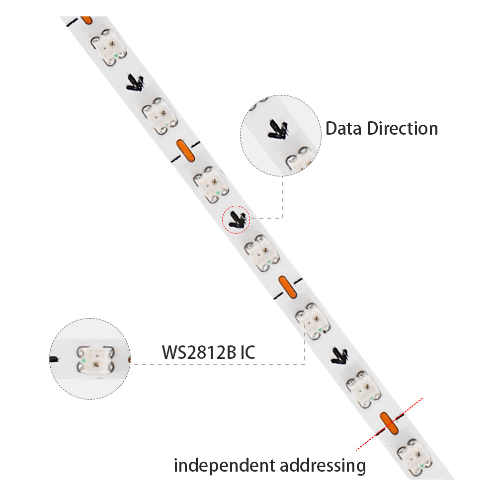 2,7 mm WS2812B LED-strip Ultra - Ws2812B Strip 5V recensie en prijs
