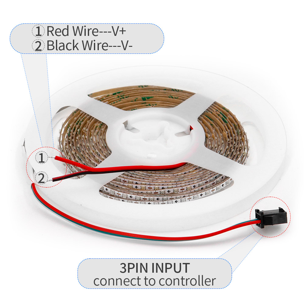 2,7 mm WS2812B LED-strip Ultra - Ws2812B Strip 5V recensie en prijs