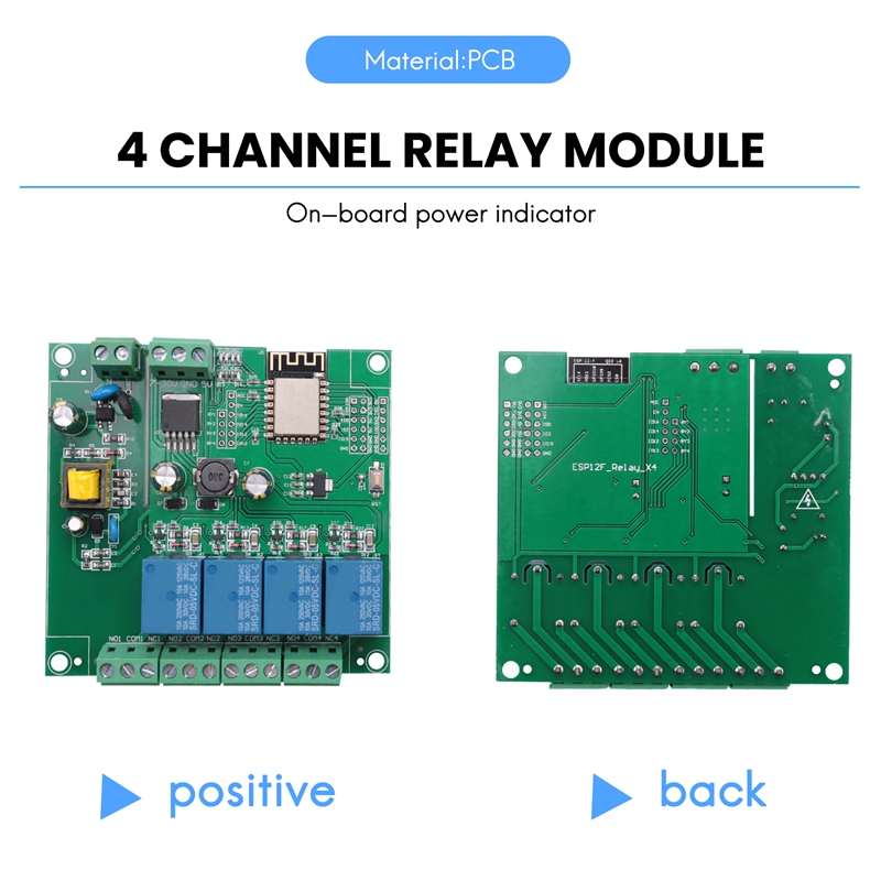 ESP8266 Draadloze WIFI 4-kanaa - Relay Module 4 Channel recensie en prijs