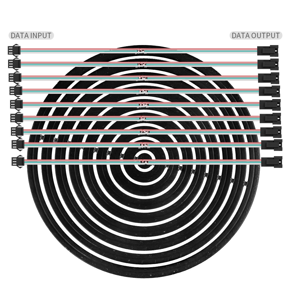 WS2812B RGBIC LED-ring Individ - Neopixel recensie en prijs