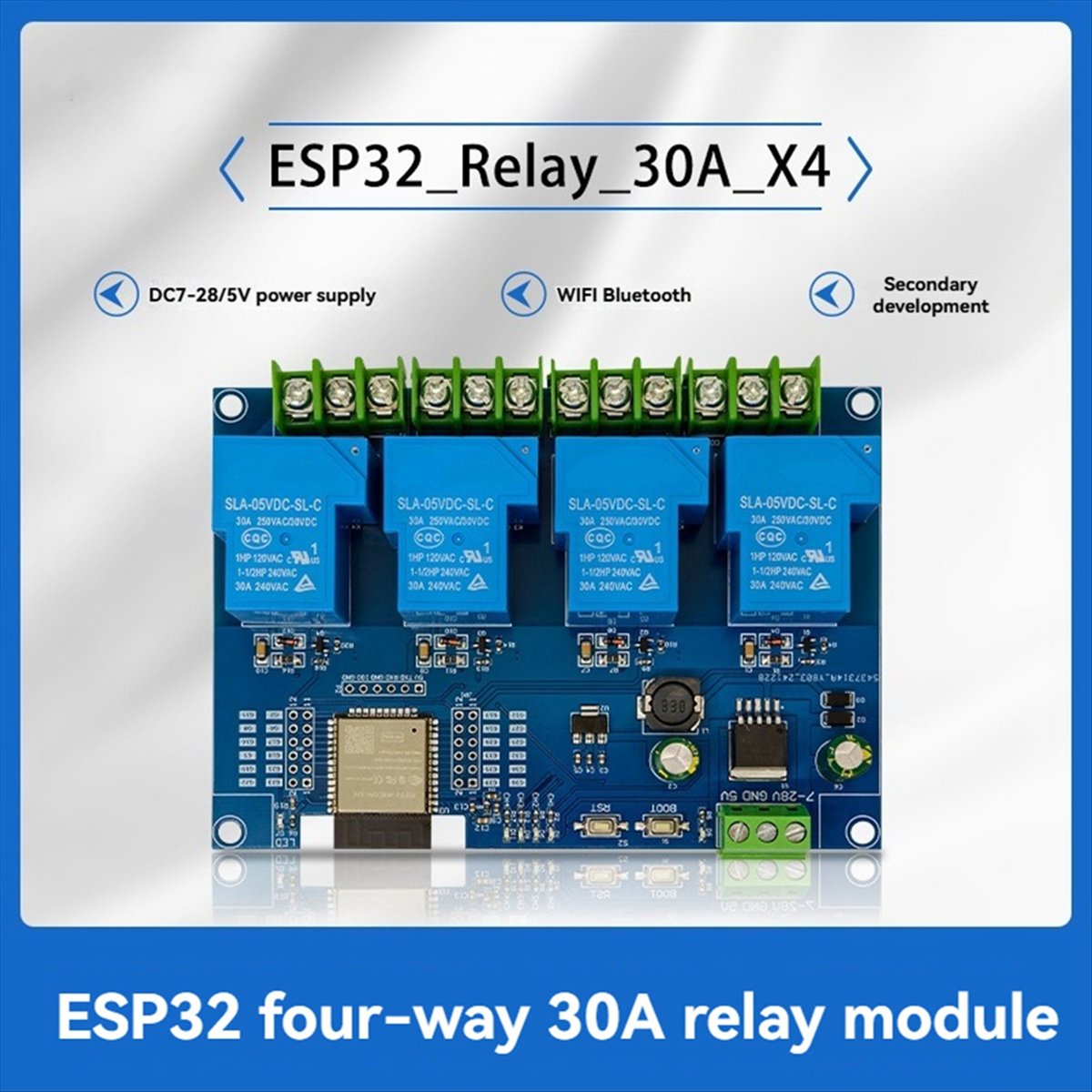 HDL 4-kanaals relaismodule 30A - Relay Module 4 Channel recensie en prijs