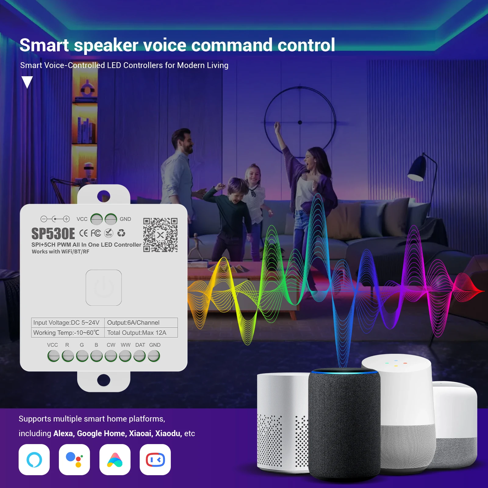 SP530E All-in-one LED-controll - Ws2812B Strip 5V recensie en prijs