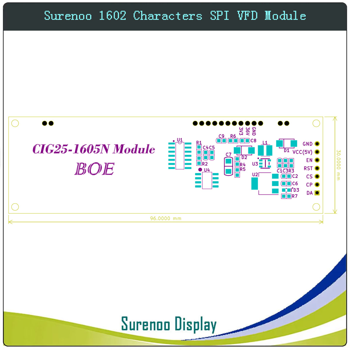 Surenoo 7P Seriële SPI 1602 16 - Lcd 1602 recensie en prijs